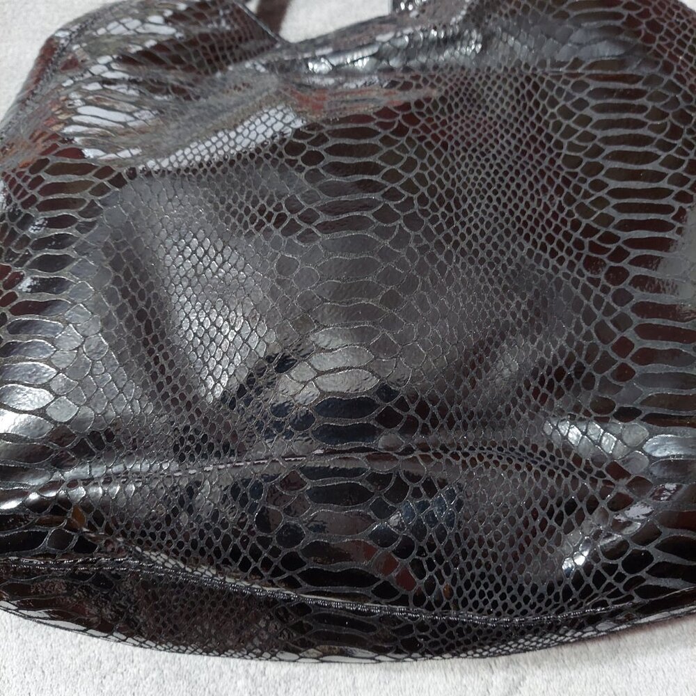 Michael Kors Black Leather Python Design Shoulder… - image 6